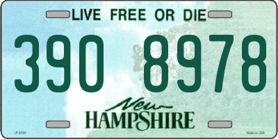NH license plate 3908978
