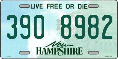 NH license plate 3908982