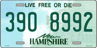 NH license plate 3908992