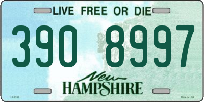 NH license plate 3908997