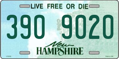 NH license plate 3909020