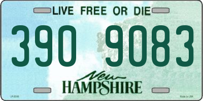 NH license plate 3909083