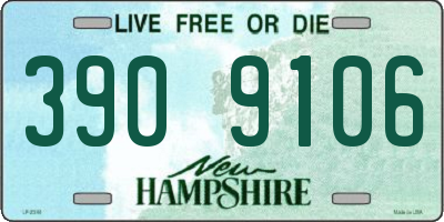 NH license plate 3909106