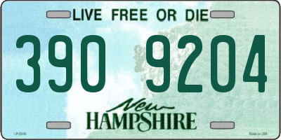 NH license plate 3909204