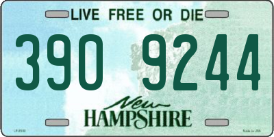 NH license plate 3909244