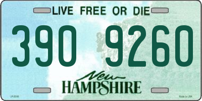 NH license plate 3909260