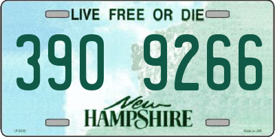 NH license plate 3909266