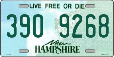 NH license plate 3909268