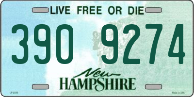 NH license plate 3909274