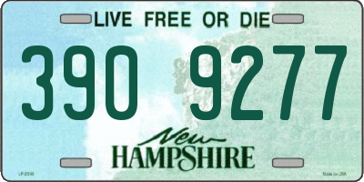 NH license plate 3909277
