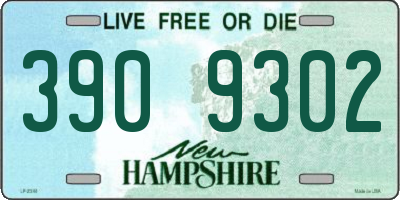 NH license plate 3909302