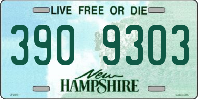 NH license plate 3909303