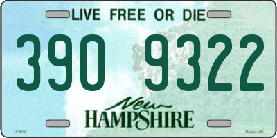 NH license plate 3909322
