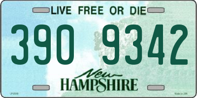 NH license plate 3909342