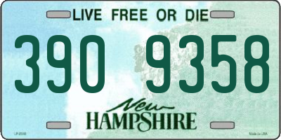 NH license plate 3909358