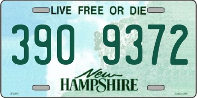 NH license plate 3909372