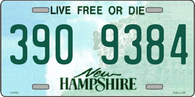 NH license plate 3909384