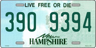 NH license plate 3909394