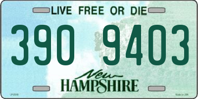 NH license plate 3909403