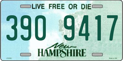 NH license plate 3909417