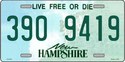 NH license plate 3909419
