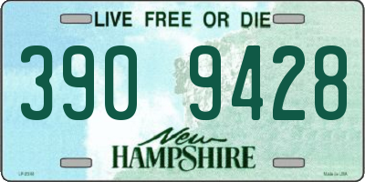 NH license plate 3909428