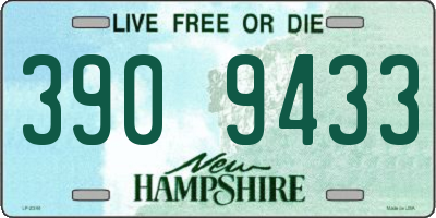 NH license plate 3909433