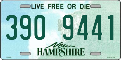 NH license plate 3909441