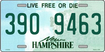 NH license plate 3909463