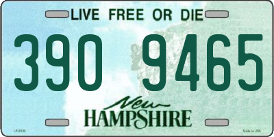 NH license plate 3909465