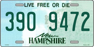 NH license plate 3909472