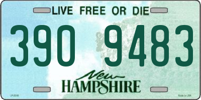 NH license plate 3909483