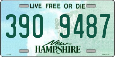 NH license plate 3909487