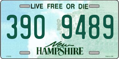 NH license plate 3909489