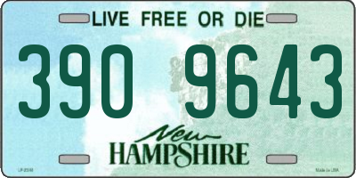 NH license plate 3909643