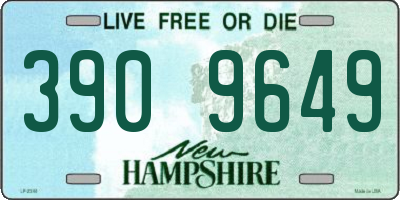 NH license plate 3909649