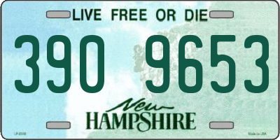 NH license plate 3909653