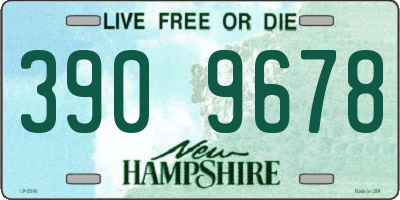 NH license plate 3909678