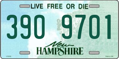NH license plate 3909701