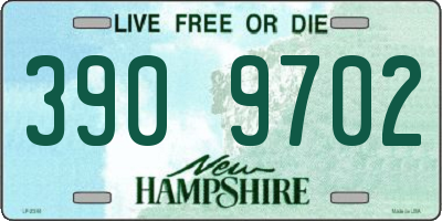 NH license plate 3909702