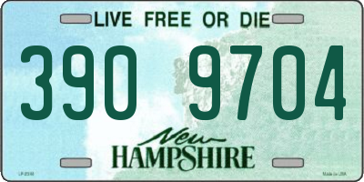 NH license plate 3909704