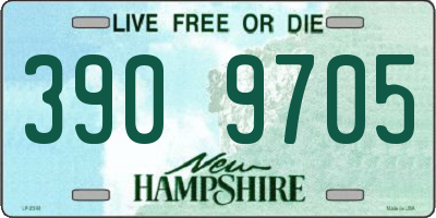 NH license plate 3909705