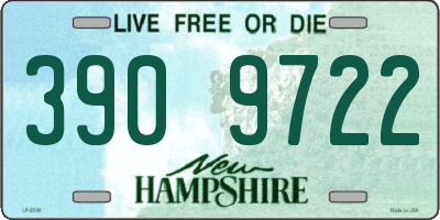 NH license plate 3909722