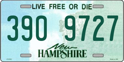 NH license plate 3909727