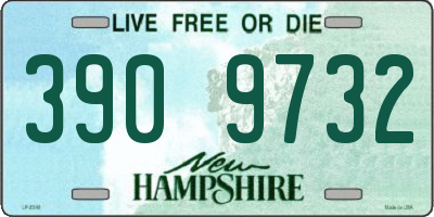 NH license plate 3909732