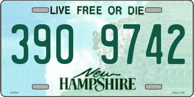 NH license plate 3909742