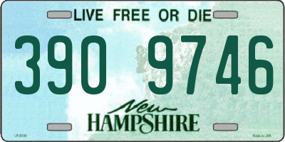 NH license plate 3909746