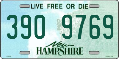 NH license plate 3909769