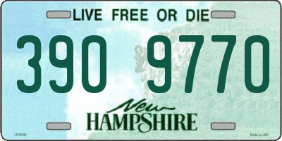 NH license plate 3909770
