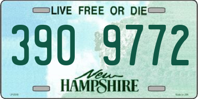 NH license plate 3909772